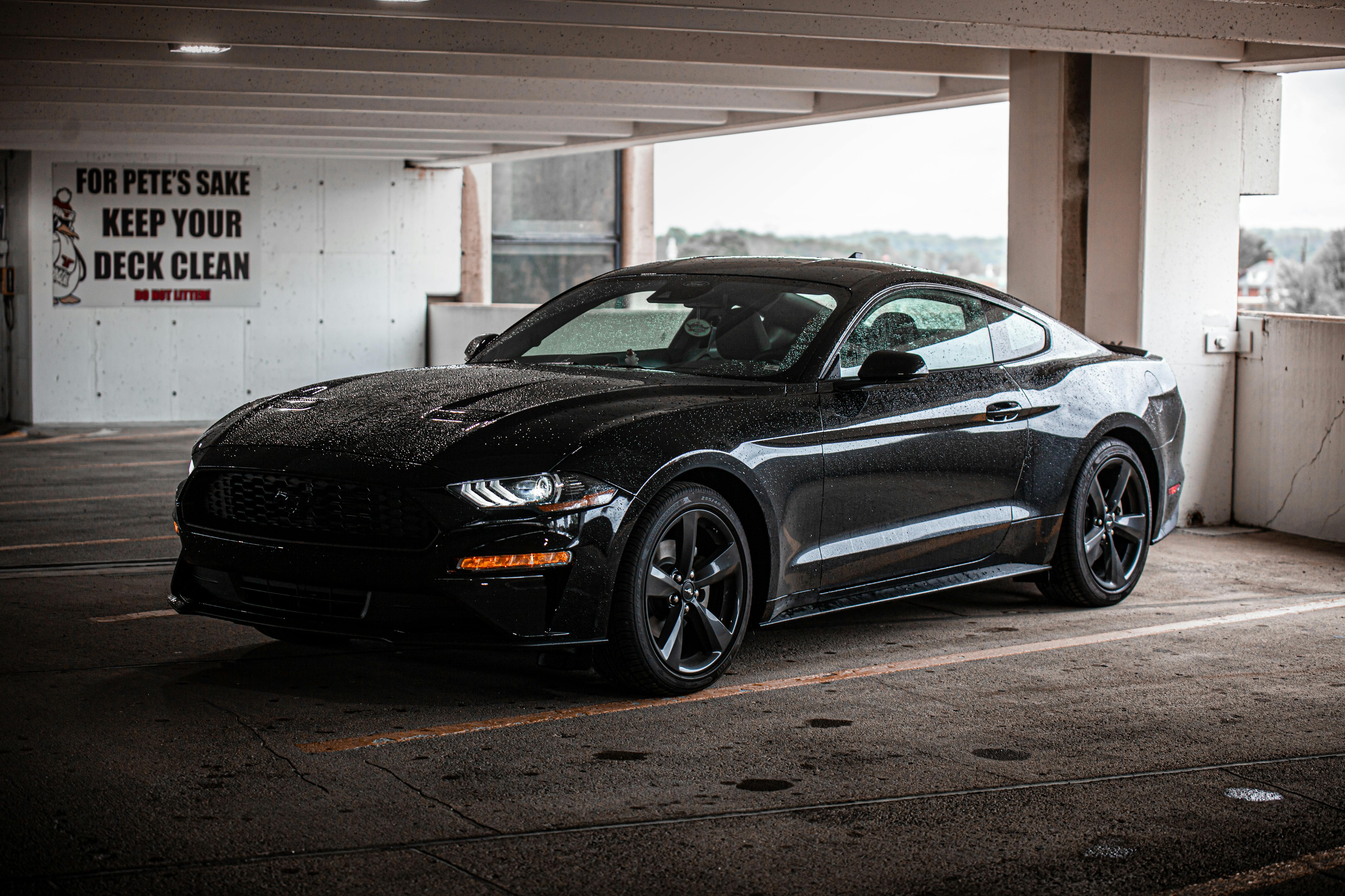 A Black Ford Mustang GT · Free