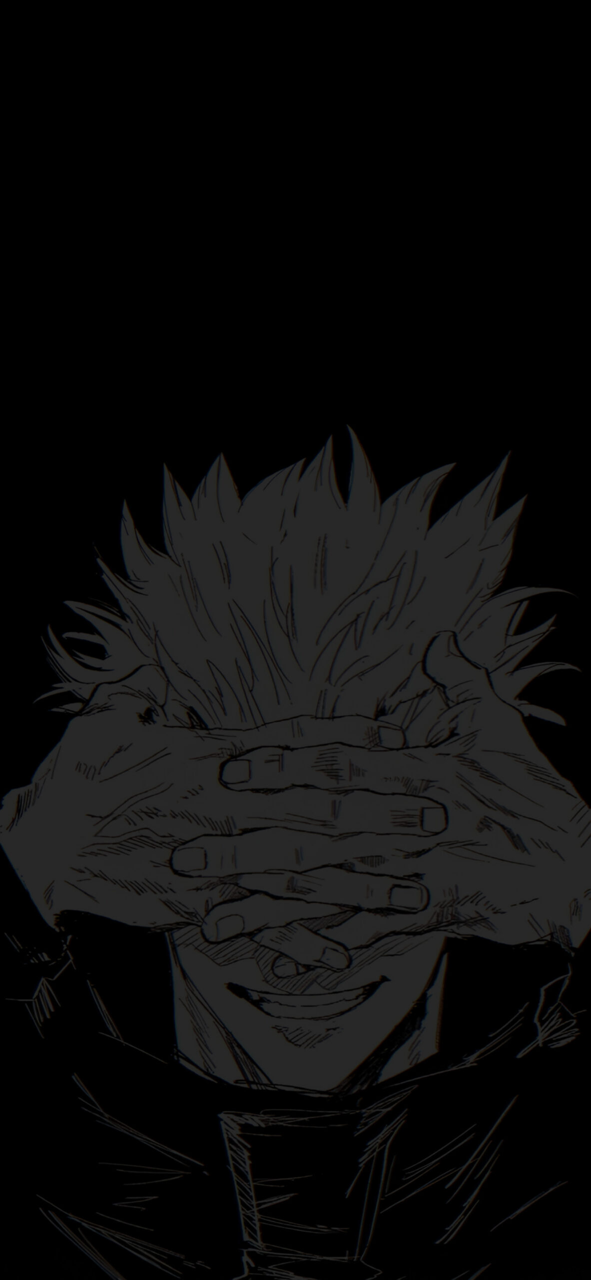 Gojo Satoru Black Anime Wallpaper