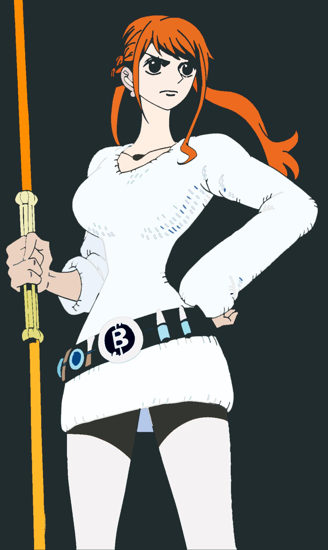 Here's A Nami Phone Wallpaper I Made