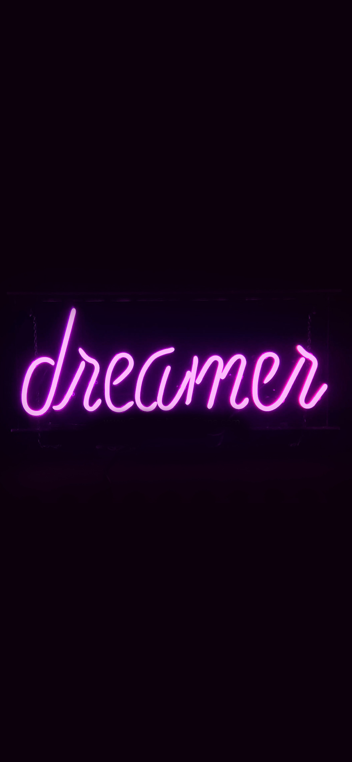 Dreamers Neon Sign Dark
