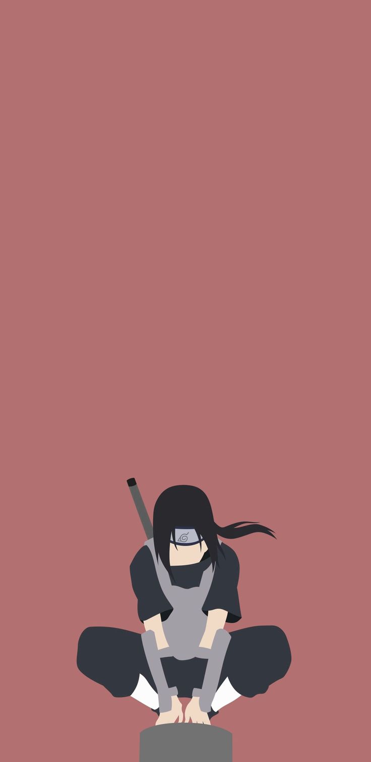 Itachi Uchia Minimalist Wallpaper
