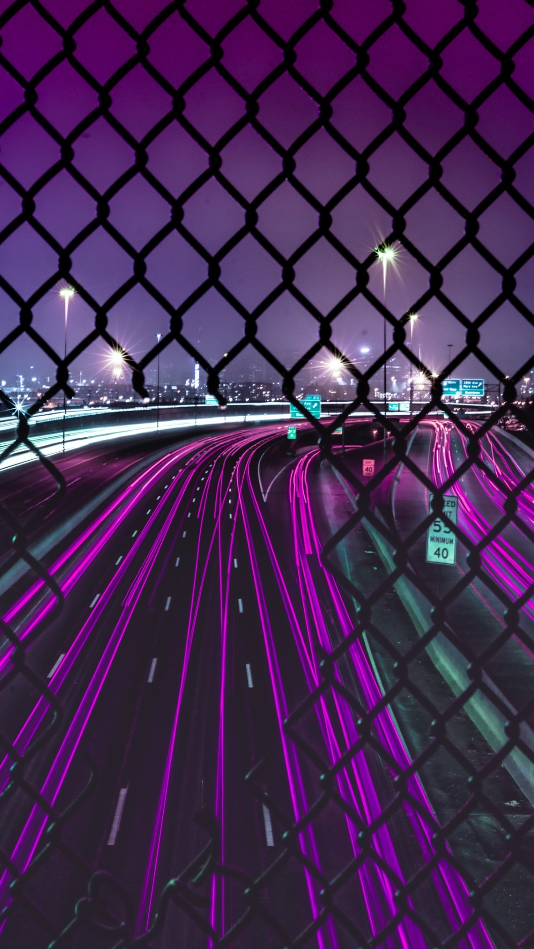 Neon Purple Aesthetic Wallpaper