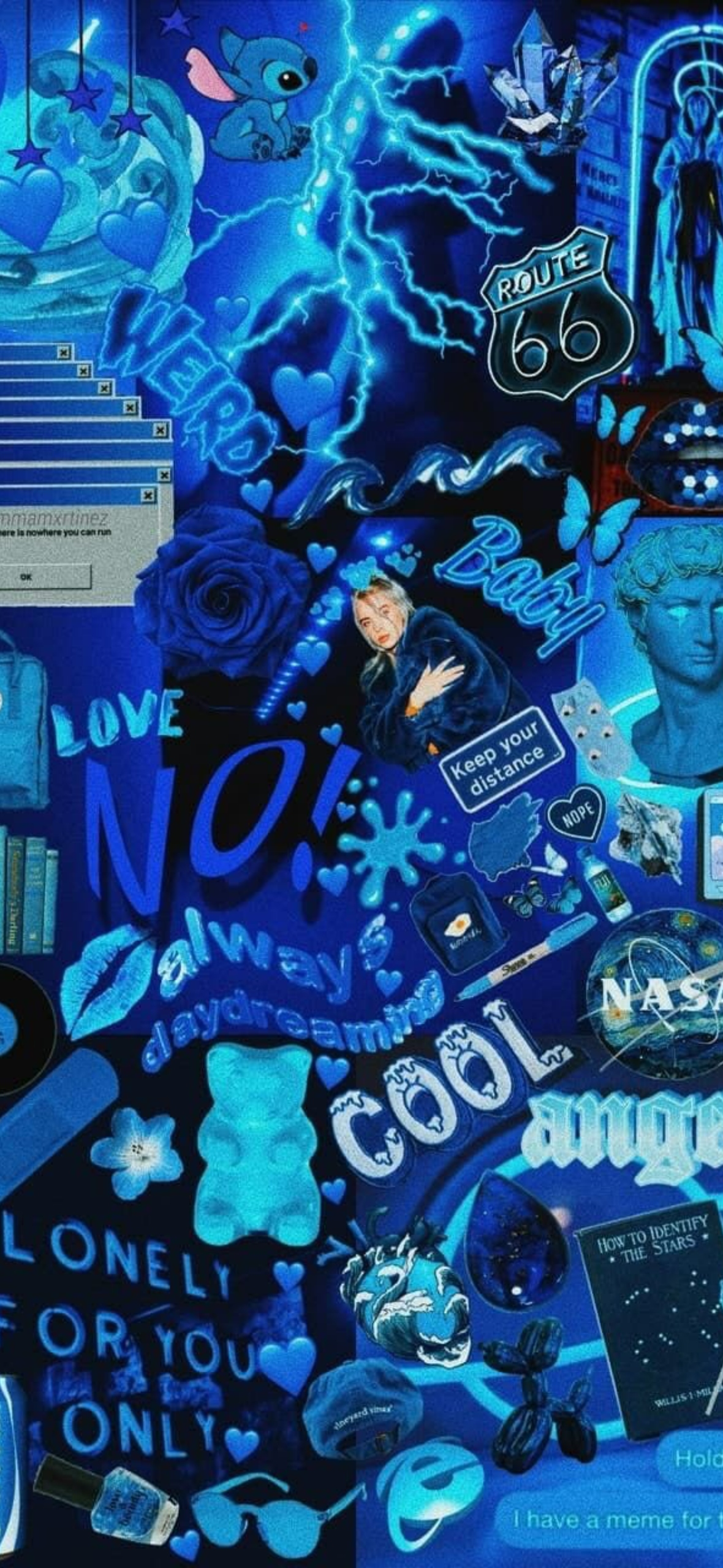Blue Aesthetic iPhone Wallpaper HQ