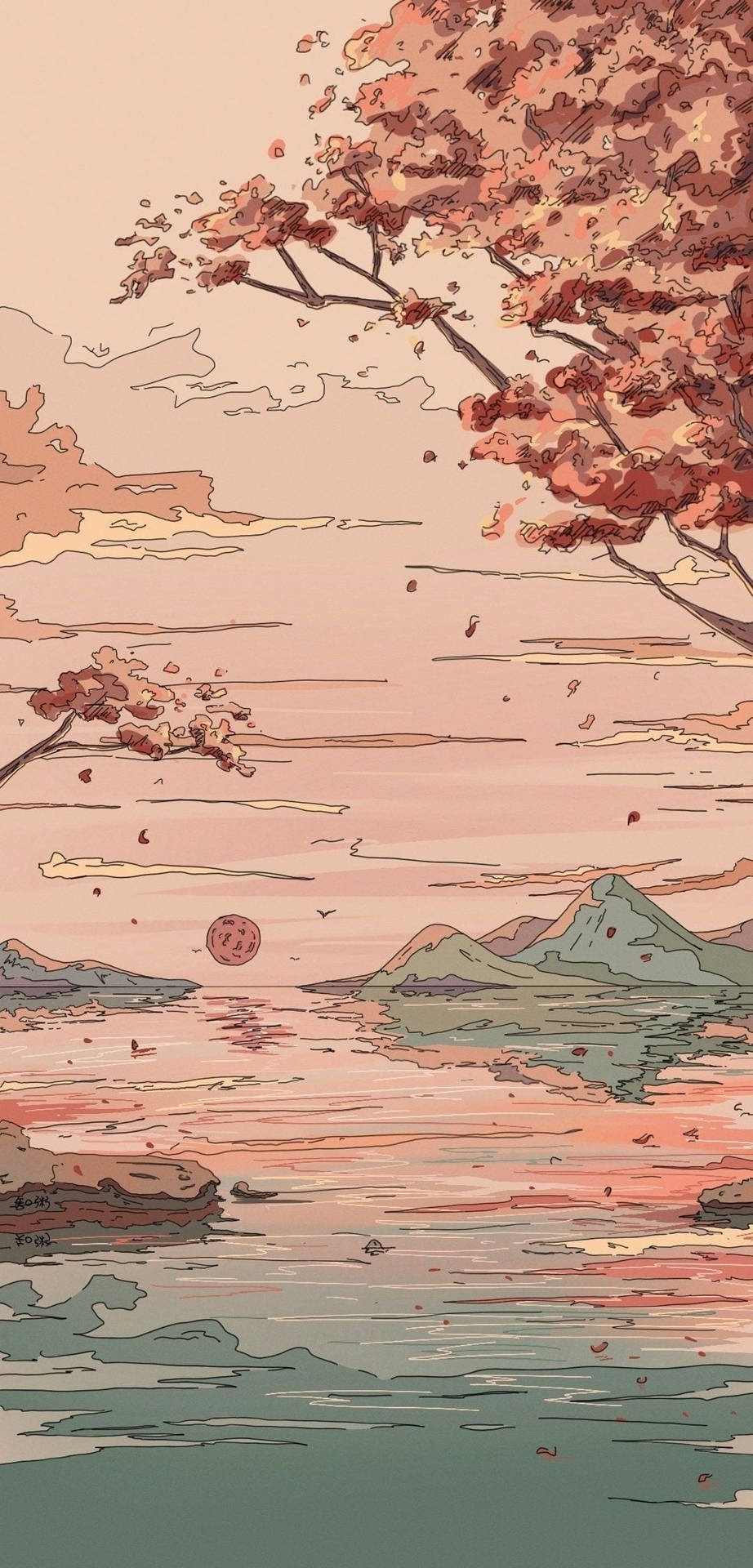 Soft, muted nature scenery