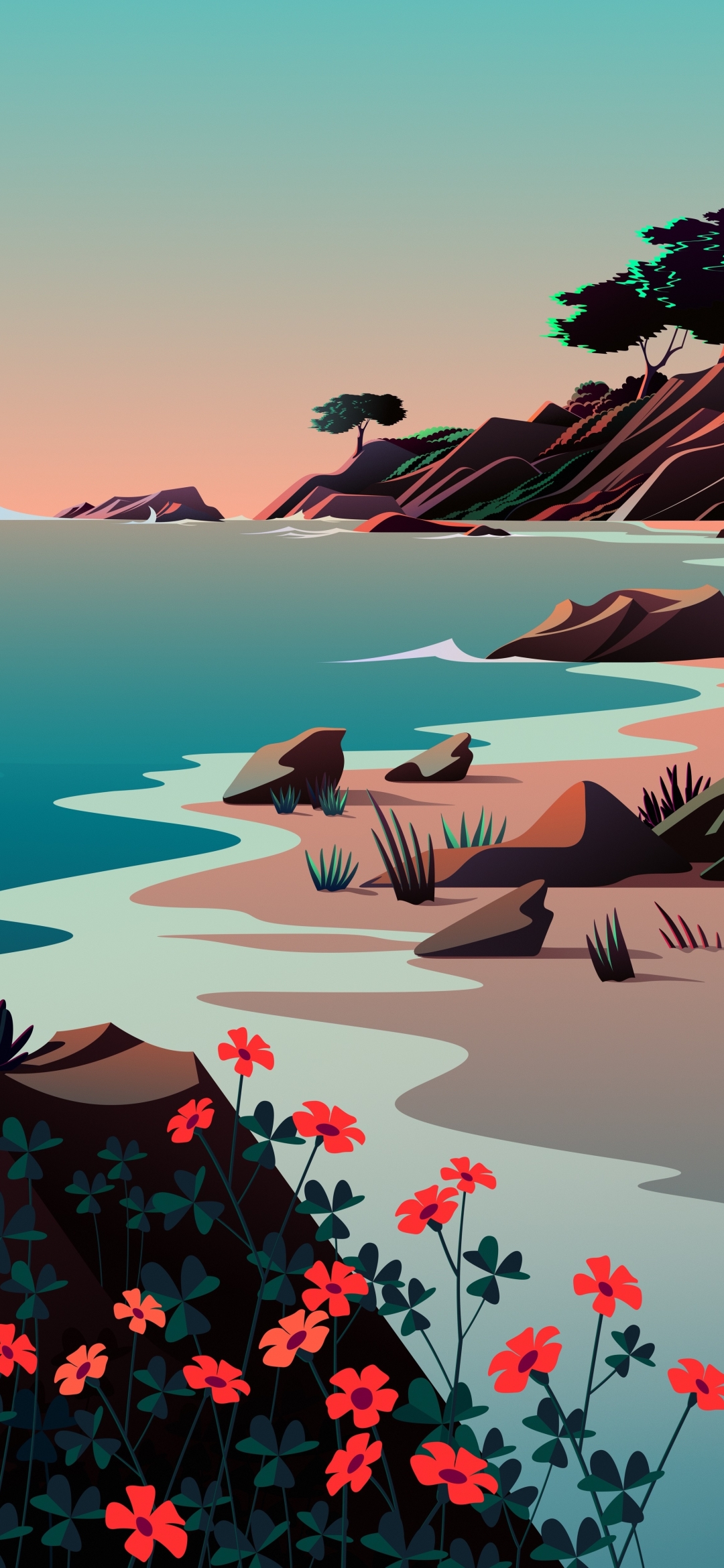 Coast, Minimalism, Artistic, Minimalist