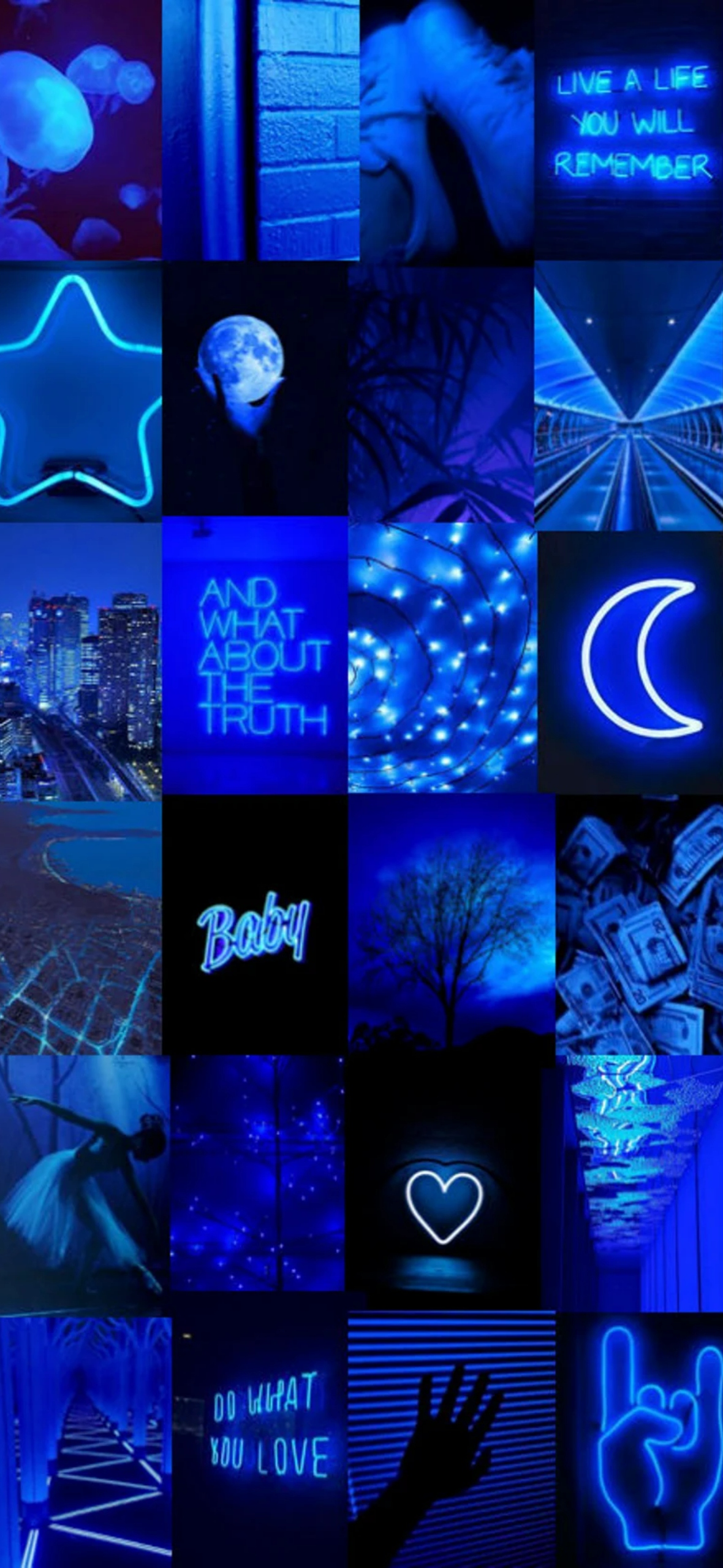 Blue Aesthetic iPhone Wallpaper HQ