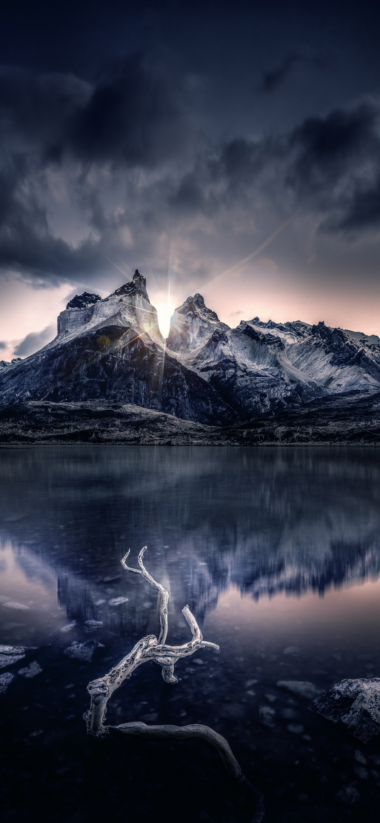 Mountain Wallpaper 4K, Sunlight, Lake