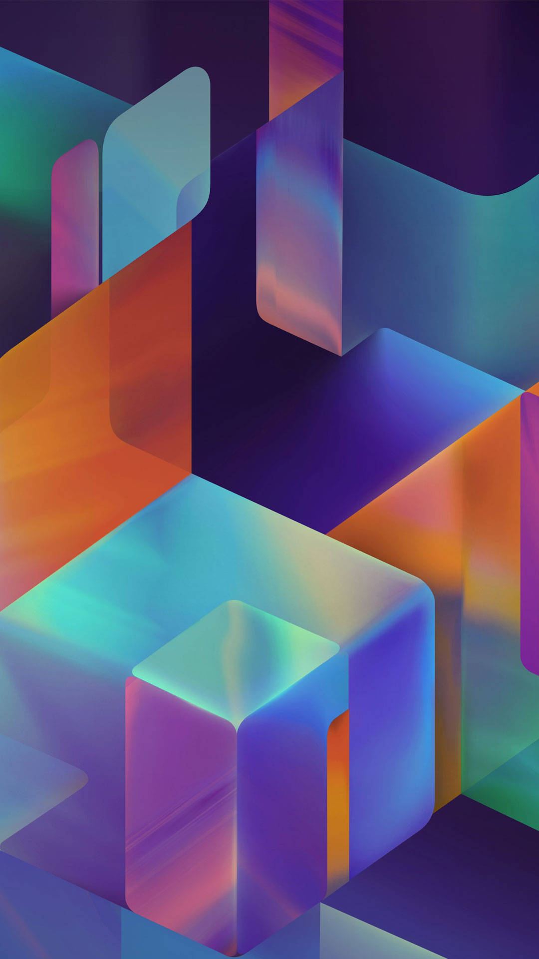 Colorful iPhone 5s Box Shapes Wallpaper