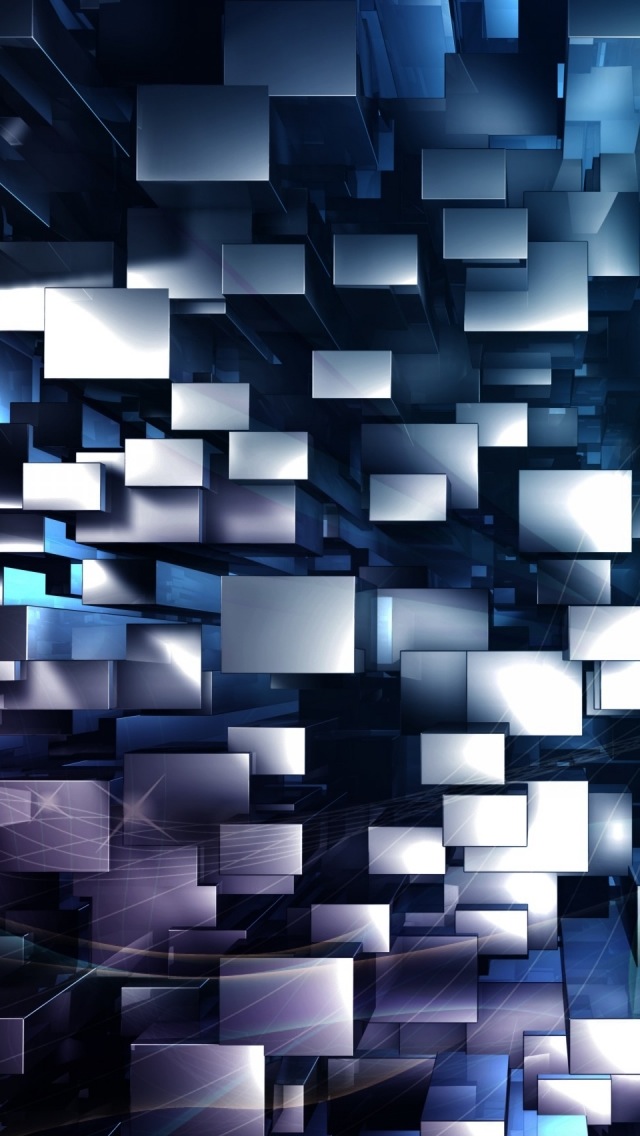 3D iPhone 5C Wallpaper, iPhone 5C Blue