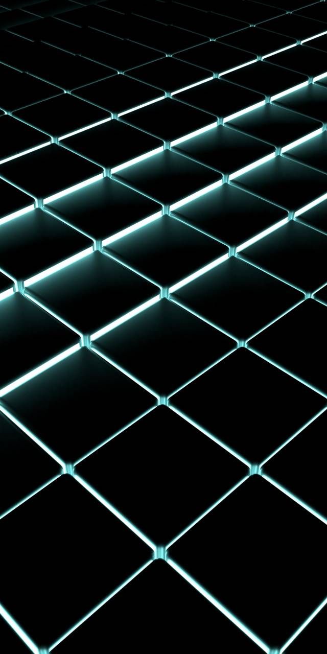 Stunning Black Boxes Blue Wallpaper