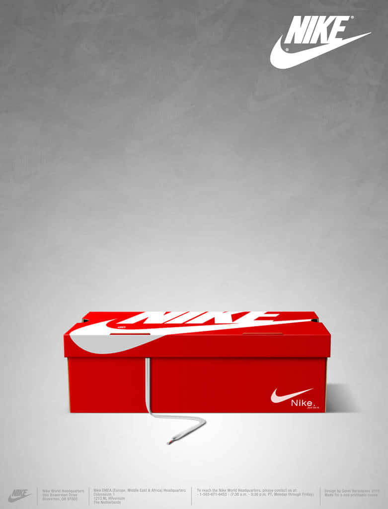 branded shoe box. Wallpaper