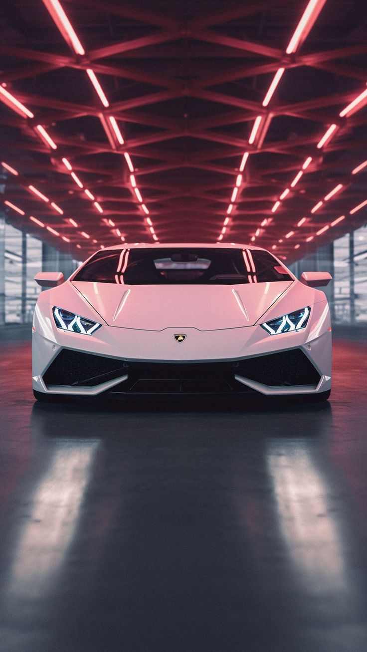 White Lamborghini Huracan 4K Wallpaper