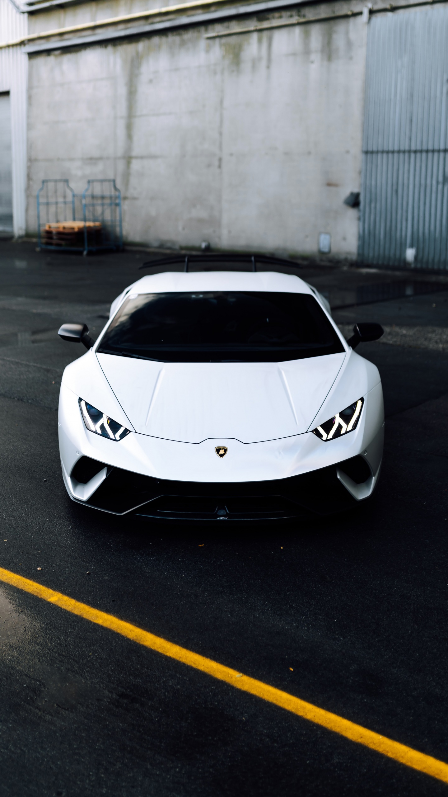 Lamborghini Huracan Wallpaper 4K, White