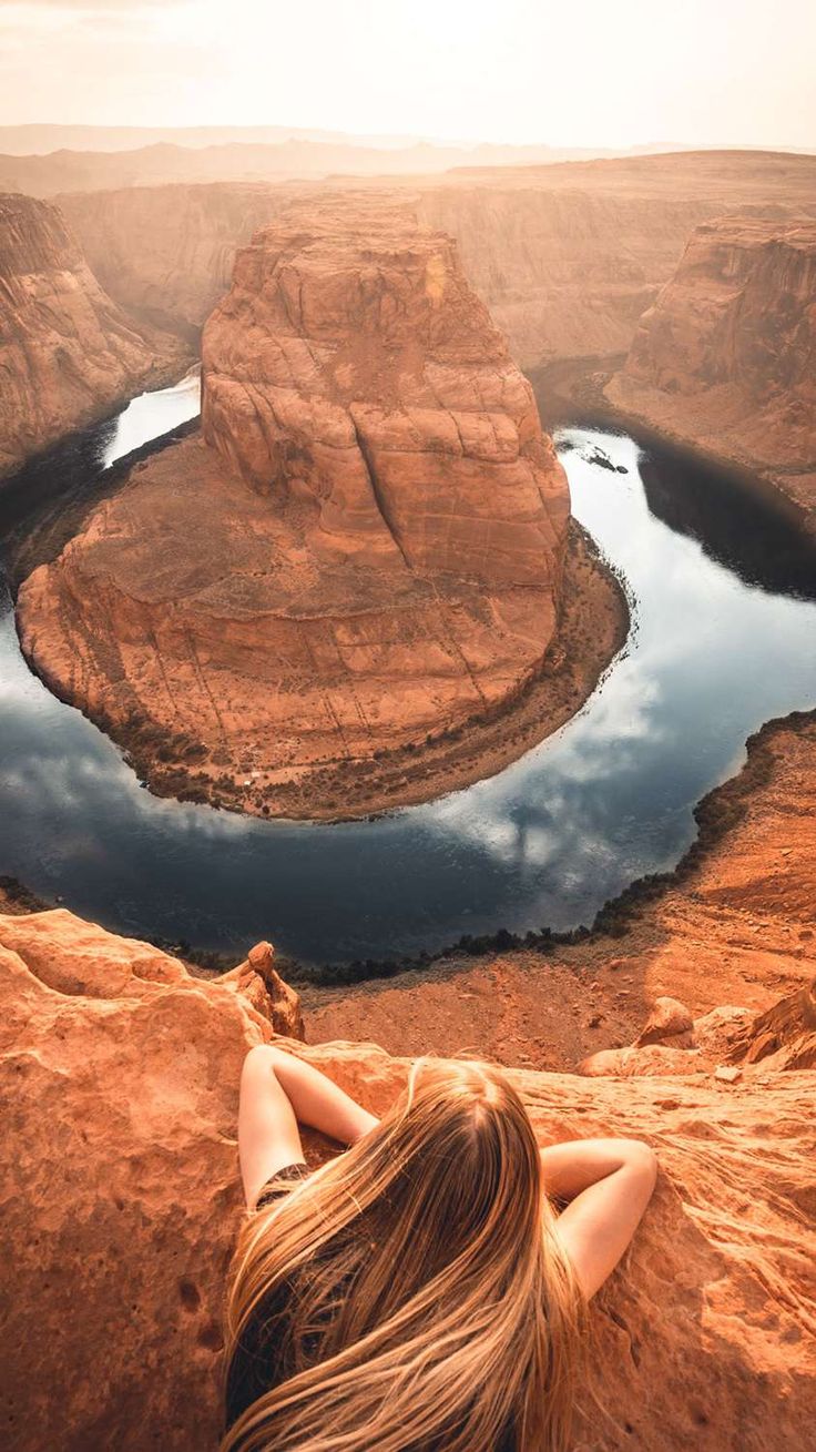 Grand Canyon Girl iPhone Wallpaper