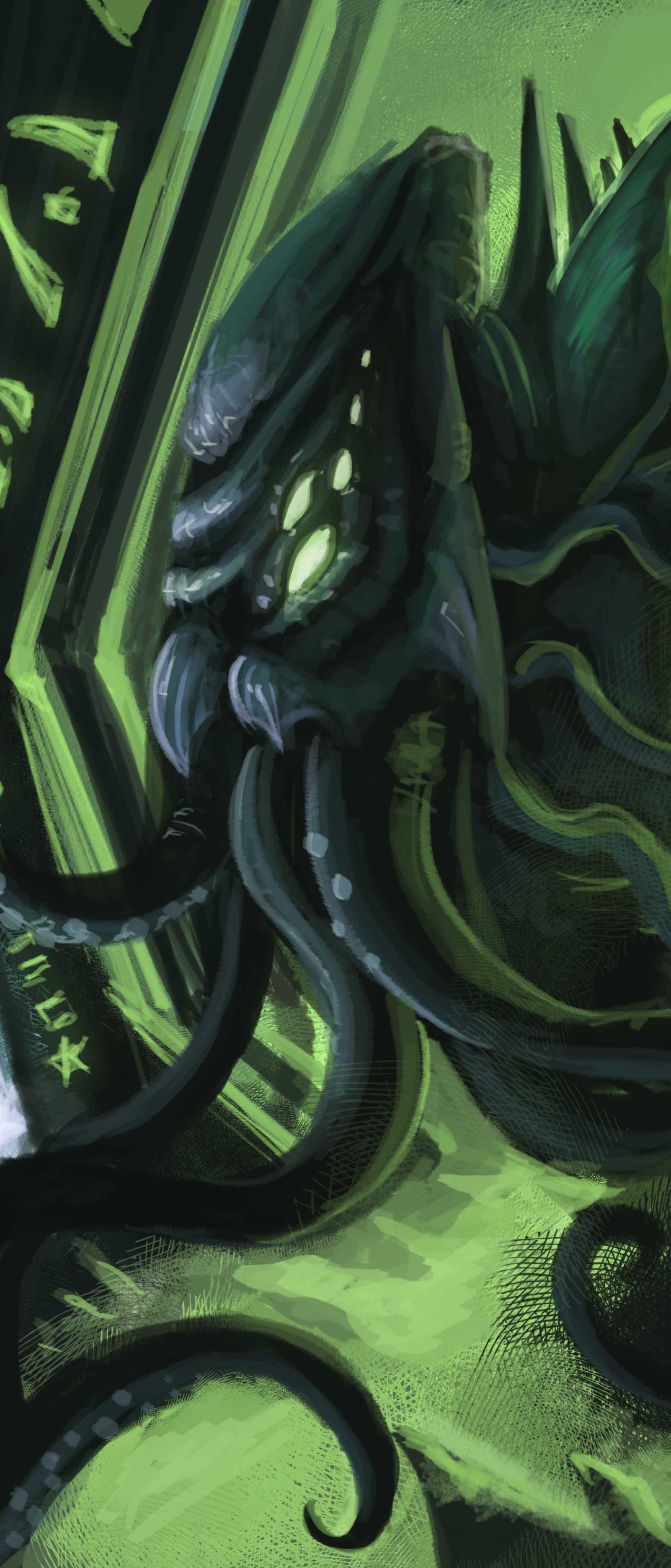 Fantasy Cthulhu Phone Wallpaper