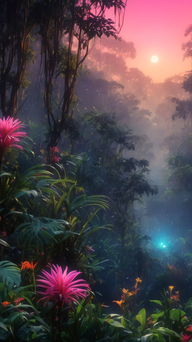 Wallpaper Windows 12, forest, sunset