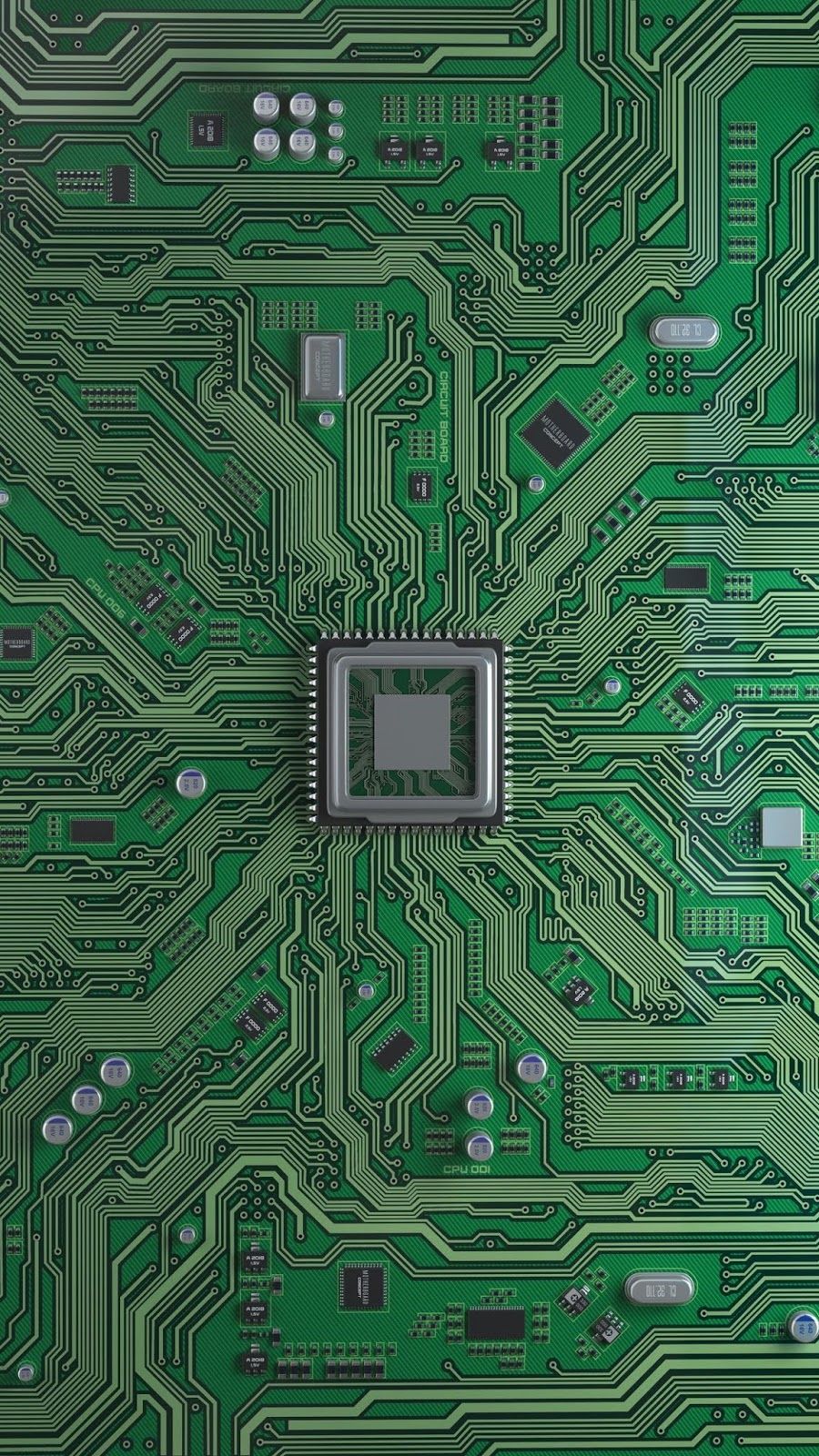 Circuit board phone wallpaper collection