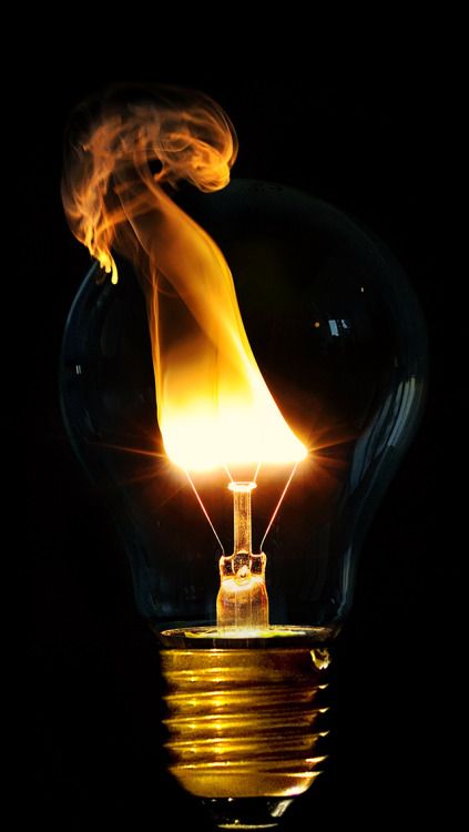 iPhone X Wallpaper. Light bulb art