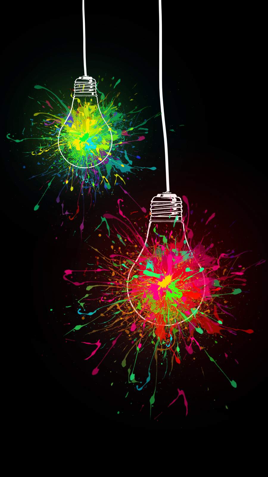 Amoled Bulb iPhone Wallpaper