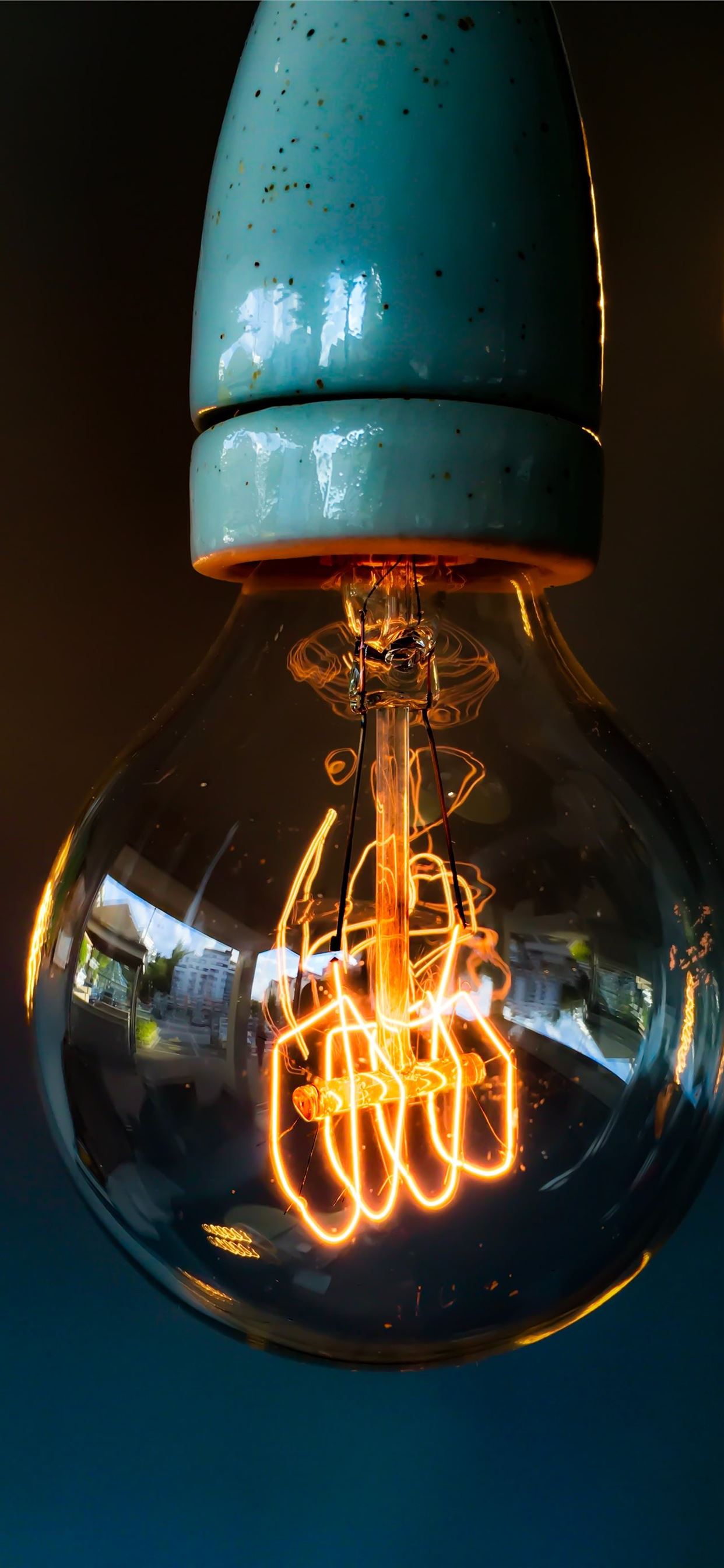 clear glass light bulb iPhone 11