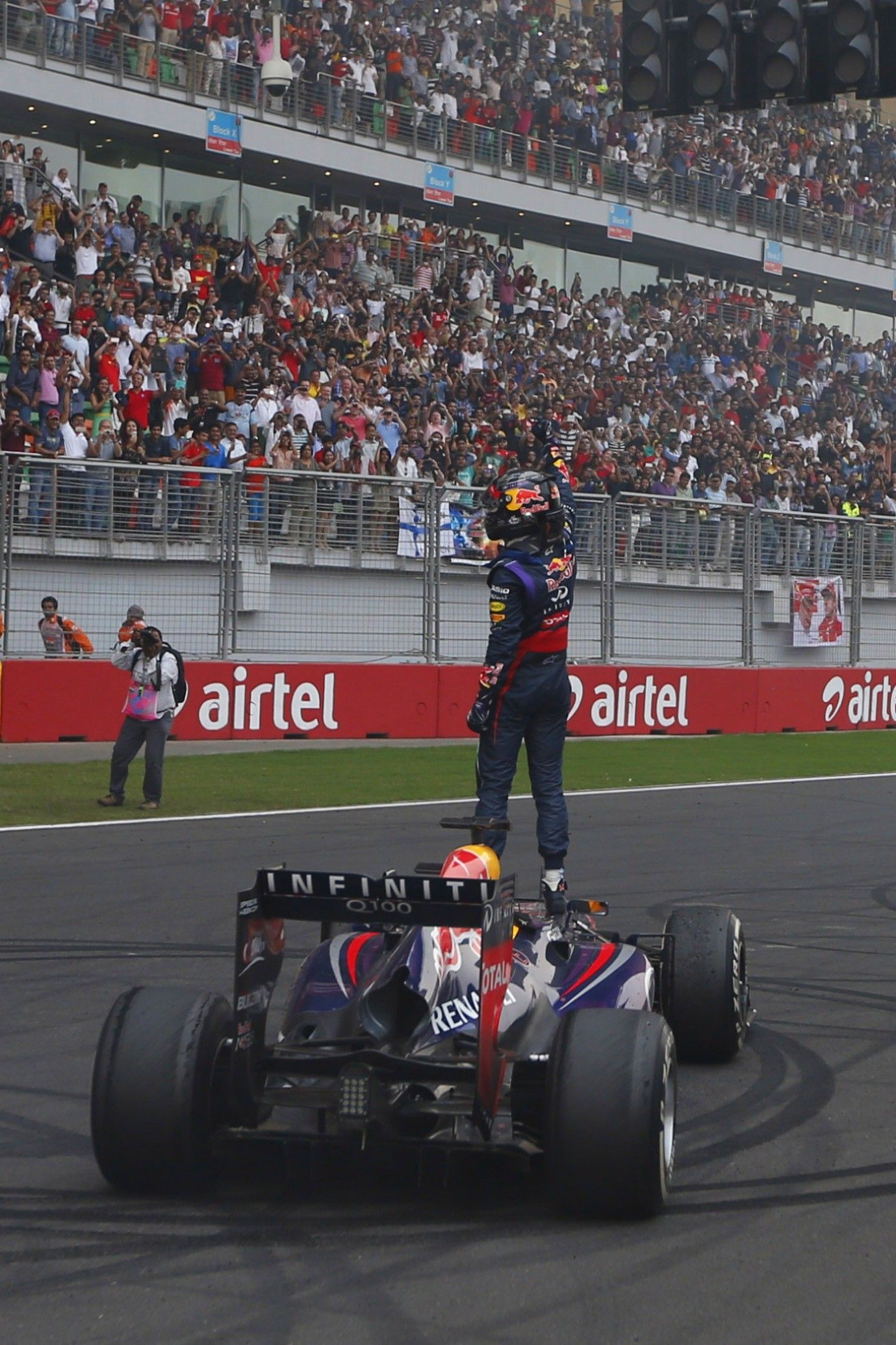 Sebastian Vettel when he won his 4th F1