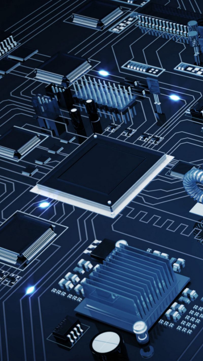 Download wallpaper 800x1420 microchip