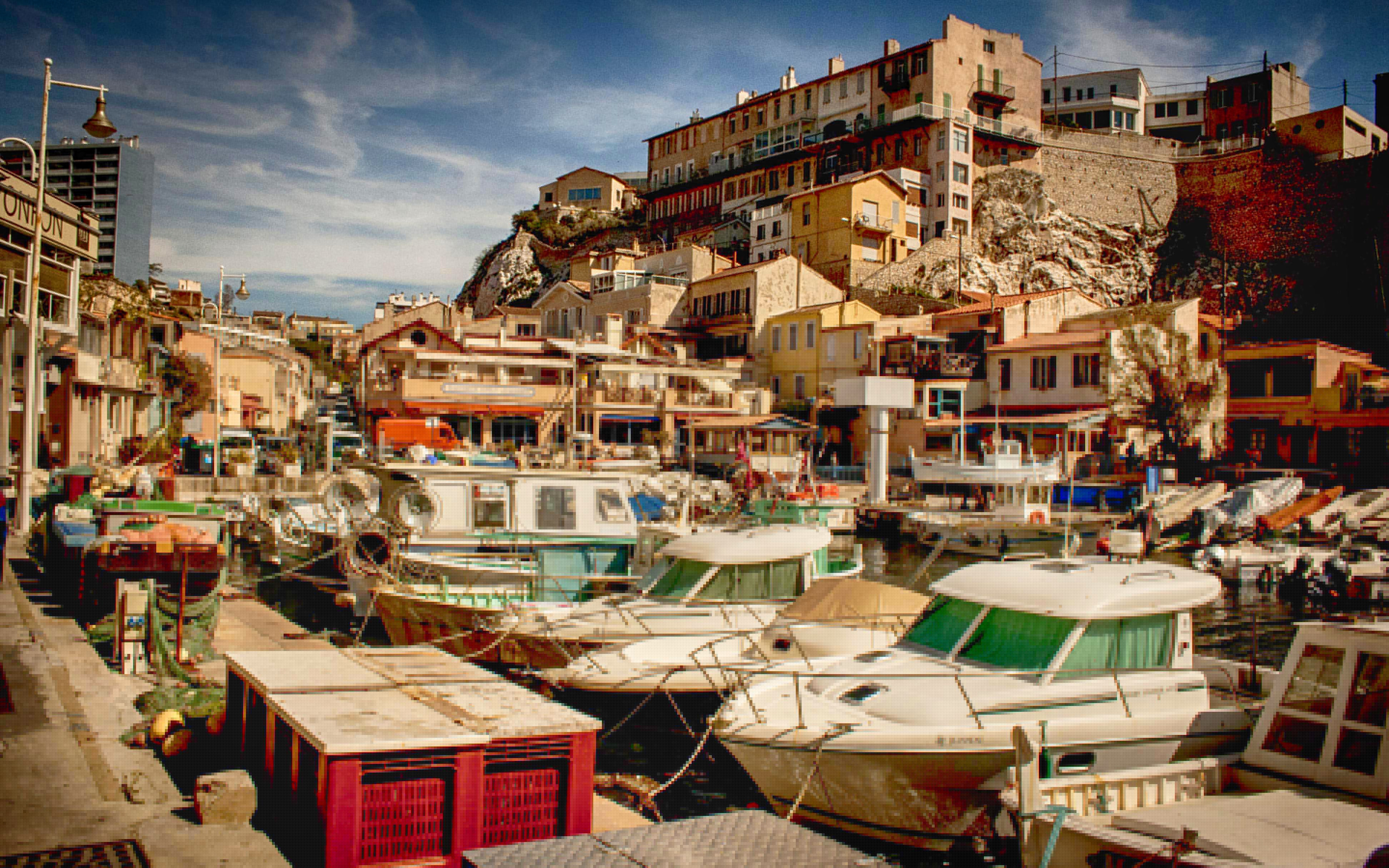 Download wallpaper Marseille, 4k, pier