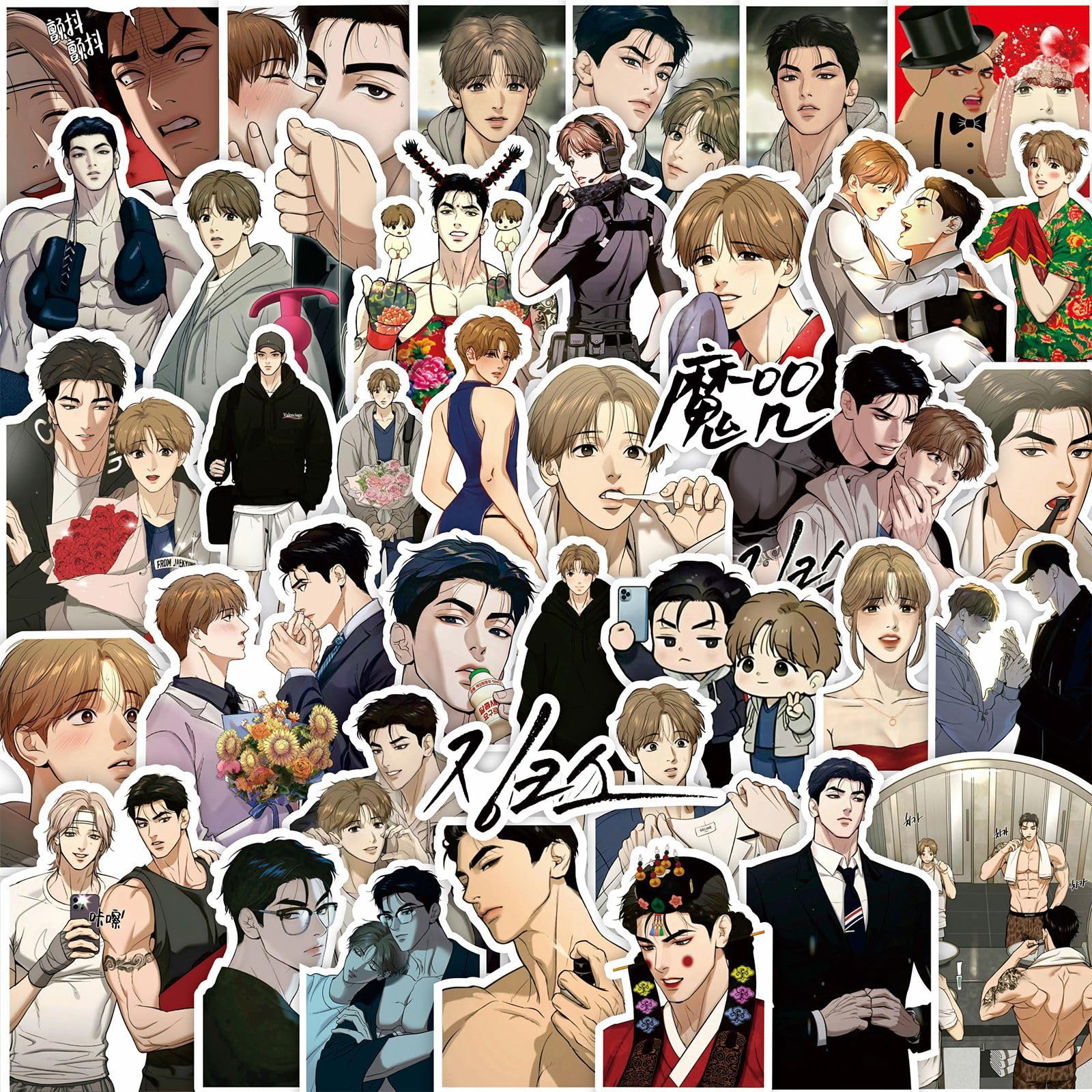 65Pcs Korean Manwha Jinx Sticker