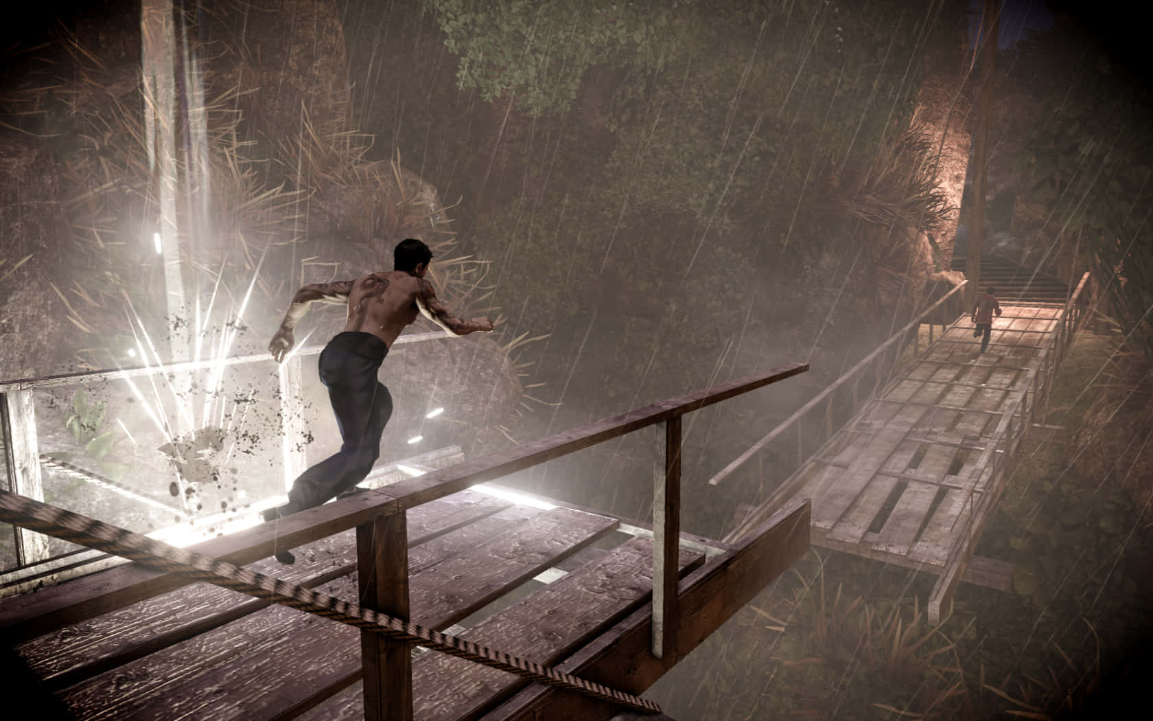 Bridge In The Dark Wallpaper