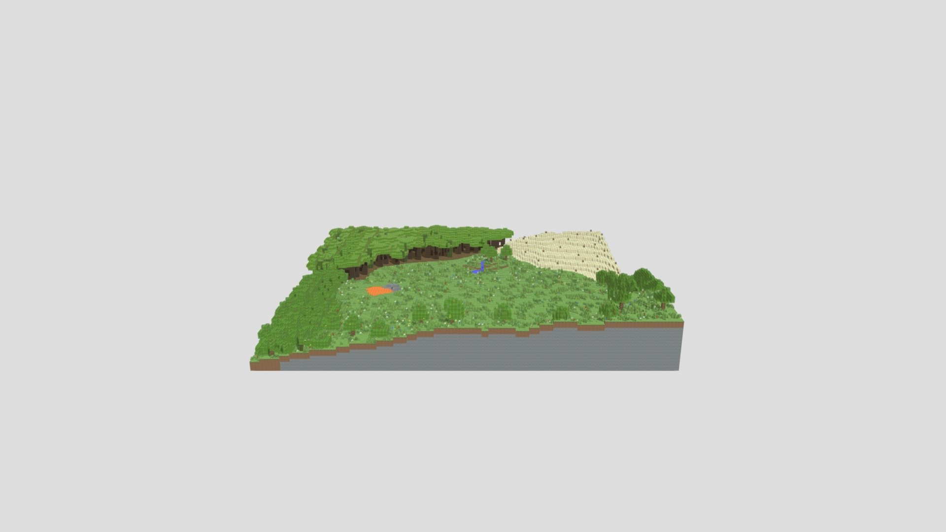 Flat Minecraft Map By CreeperCoastal