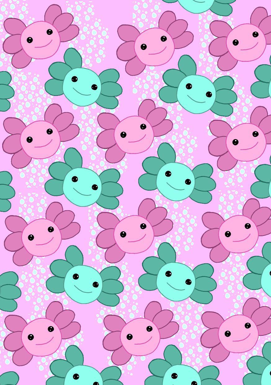 Axolotl wallpaper! Free to use, share