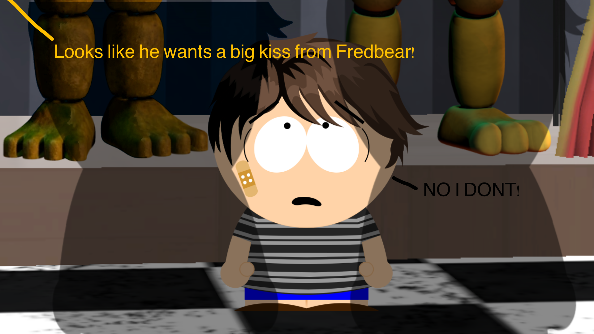 Evan Afton in South Park Style made