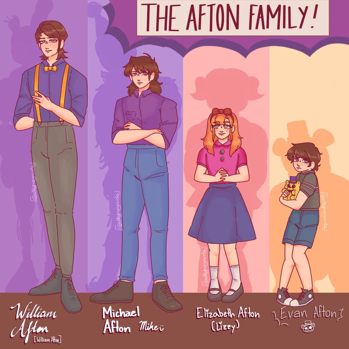 Afton, Fnaf comics, Fnaf drawings