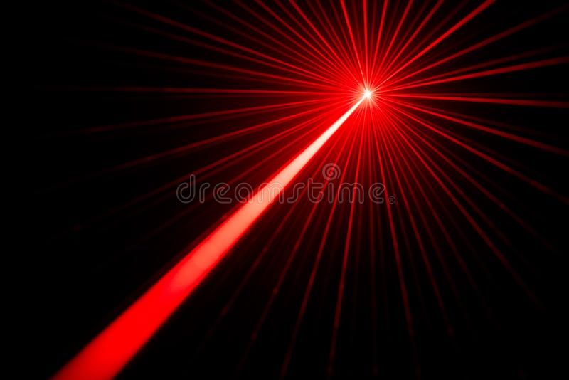 Laser beam light effect. Red laser