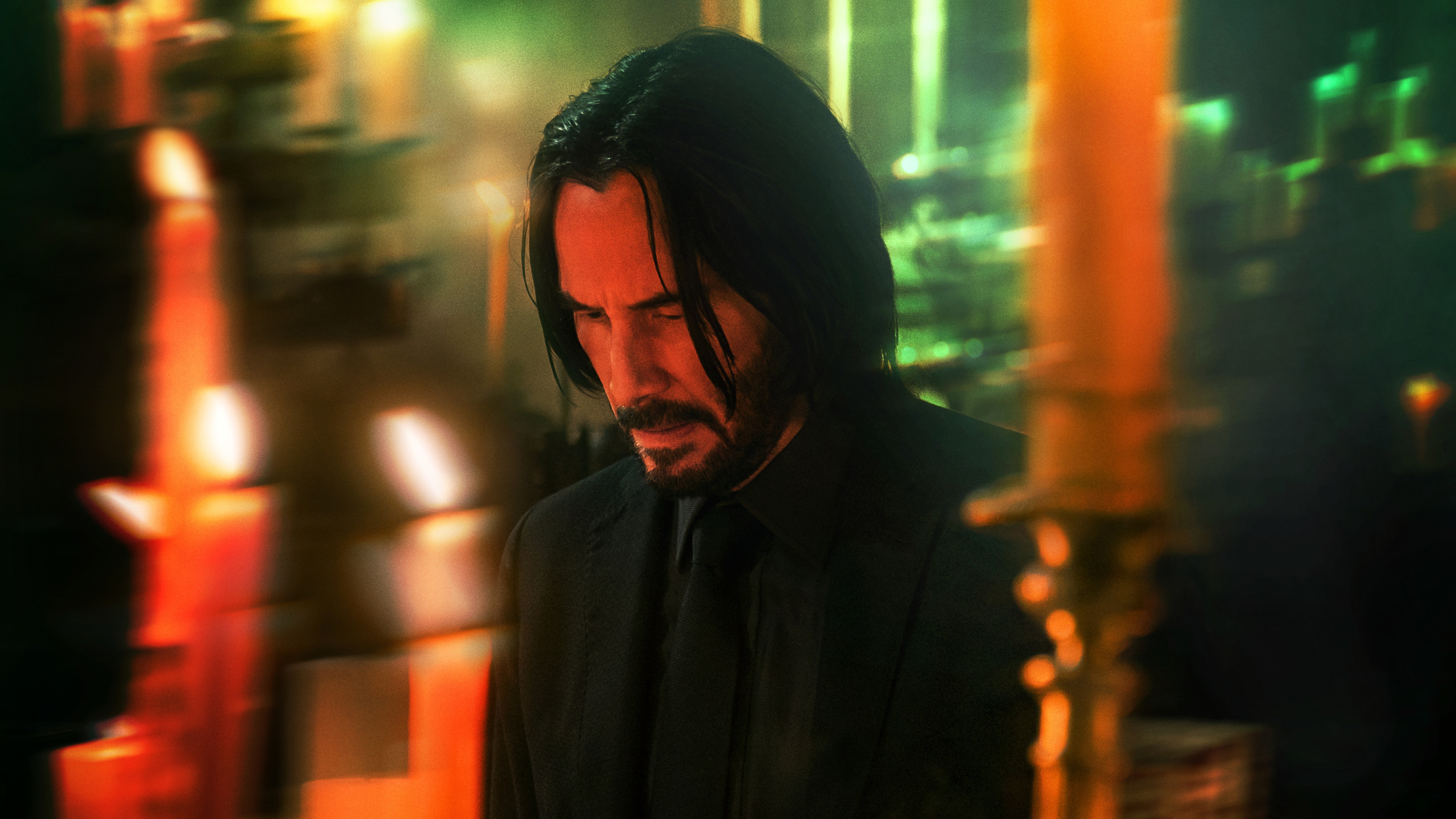 Wallpaper 4K, Keanu Reeves as John Wick