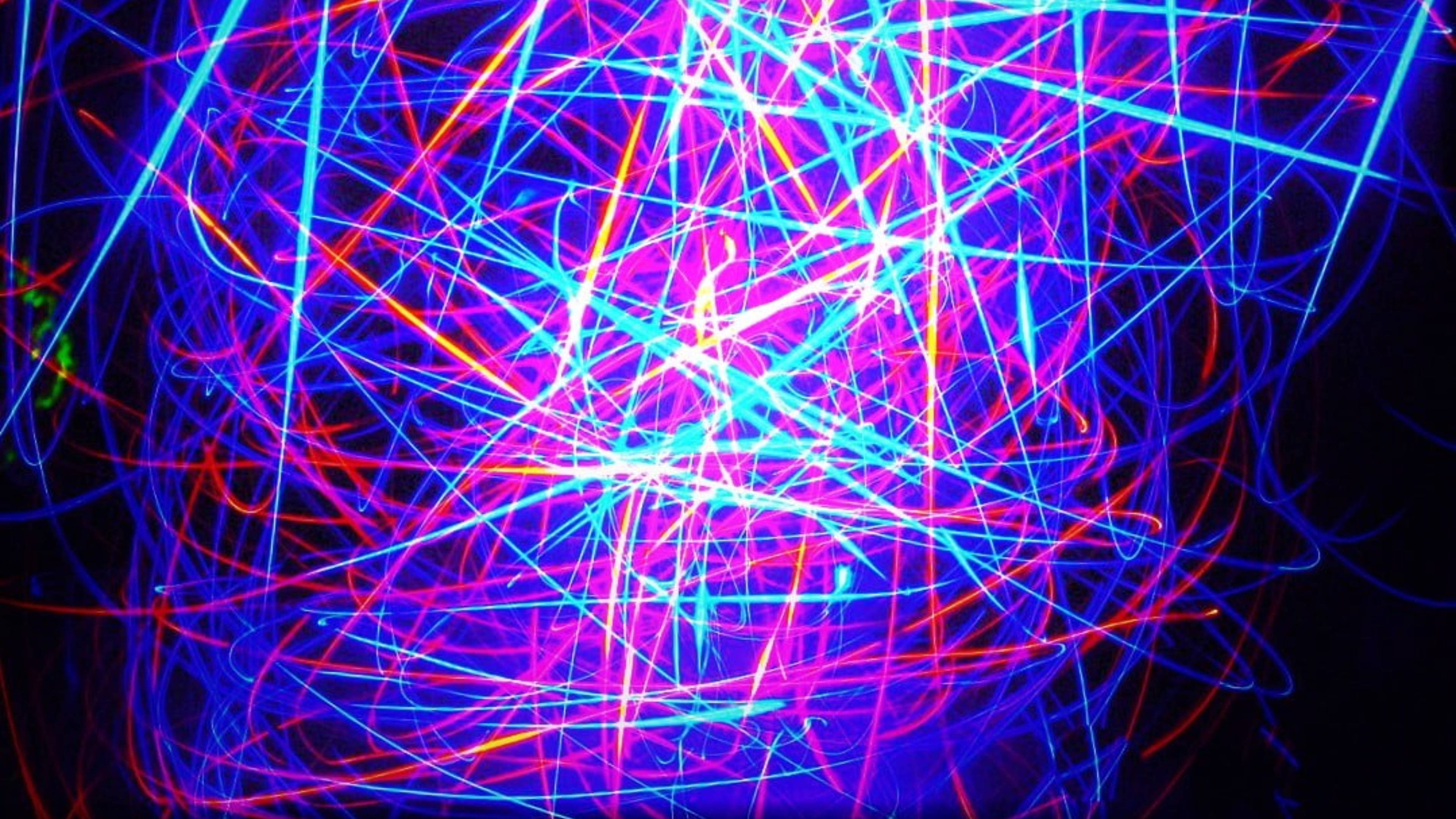 Abstract Laser LED 4K Wallpaper