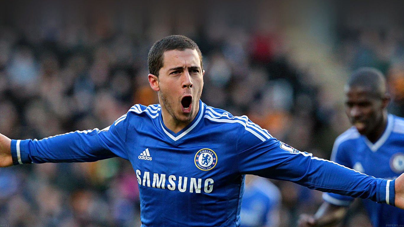 Wallpaper Eden Hazard Roar