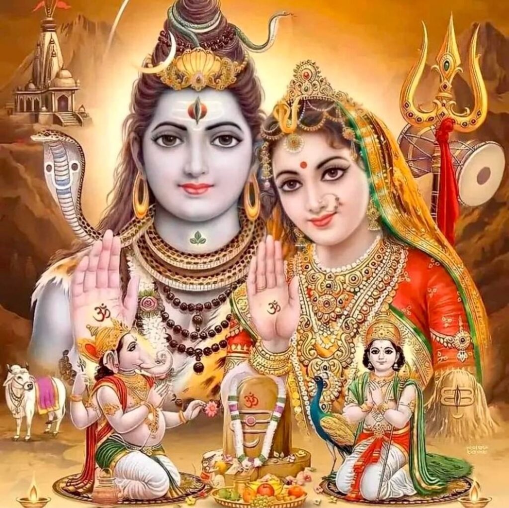 Hindu god Sankar Parvati wallpaper