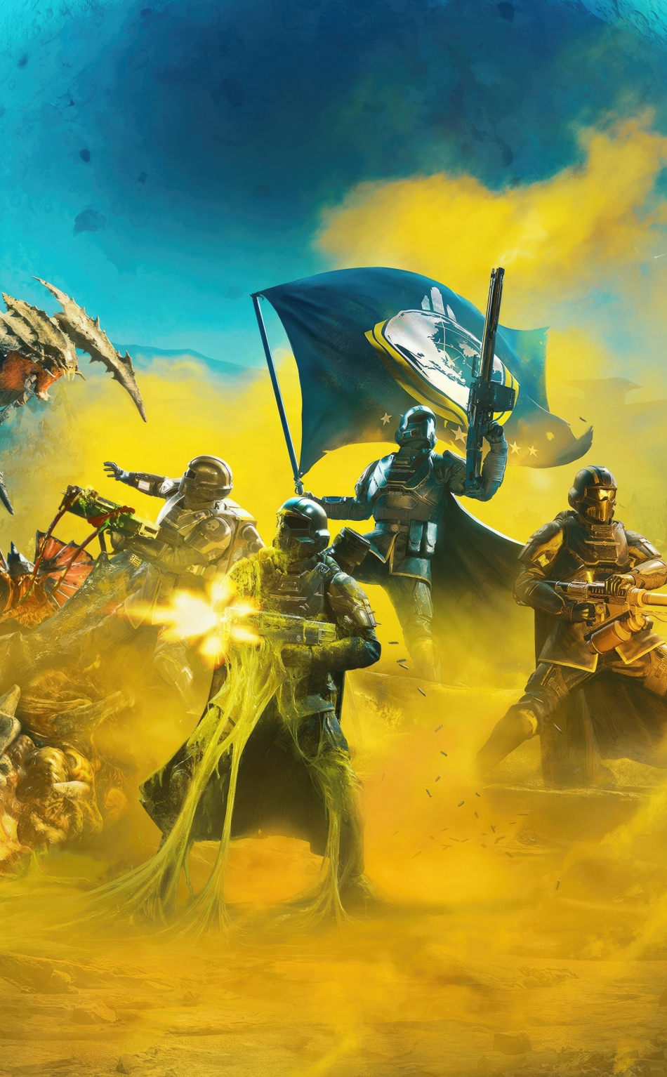 Download wallpaper 950x1534 helldivers