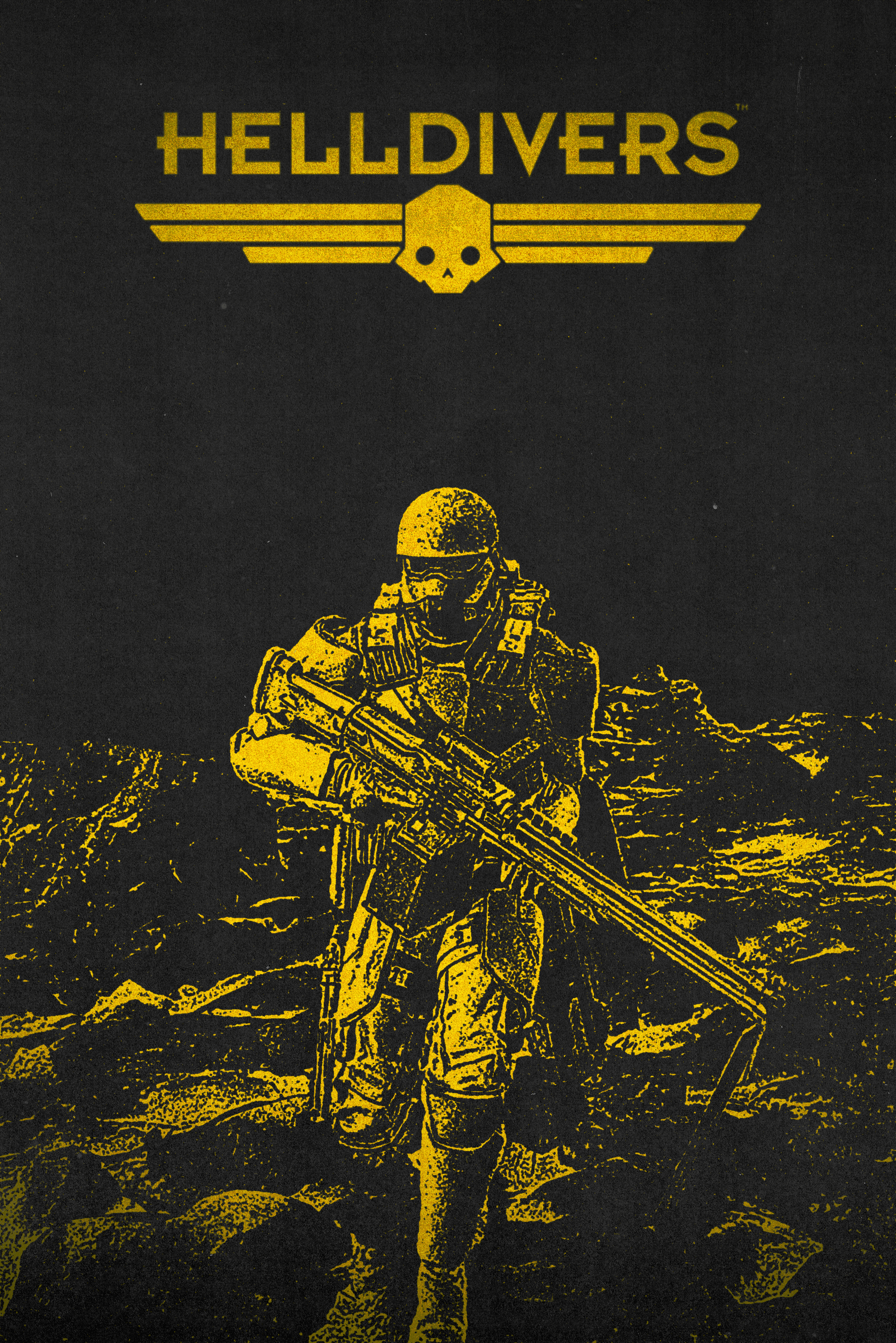 Made a lil poster with my helldiver