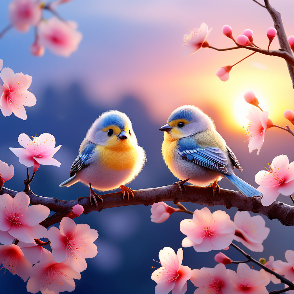 Twin Birds Wallpaper 44887 Cute Twin Birds Wallpaper – Dazzling