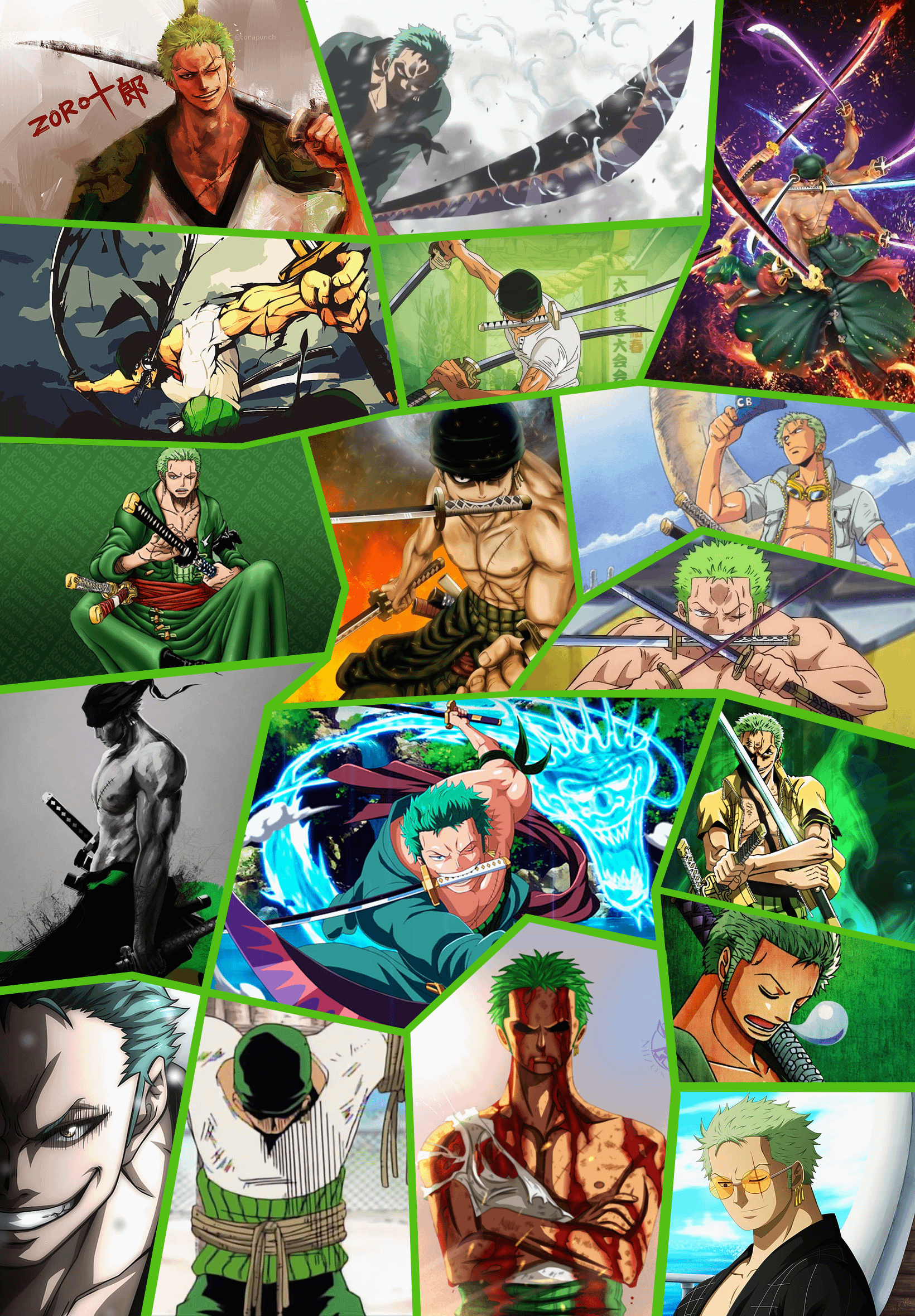 Here is a Zoro Wallpaper I made. What