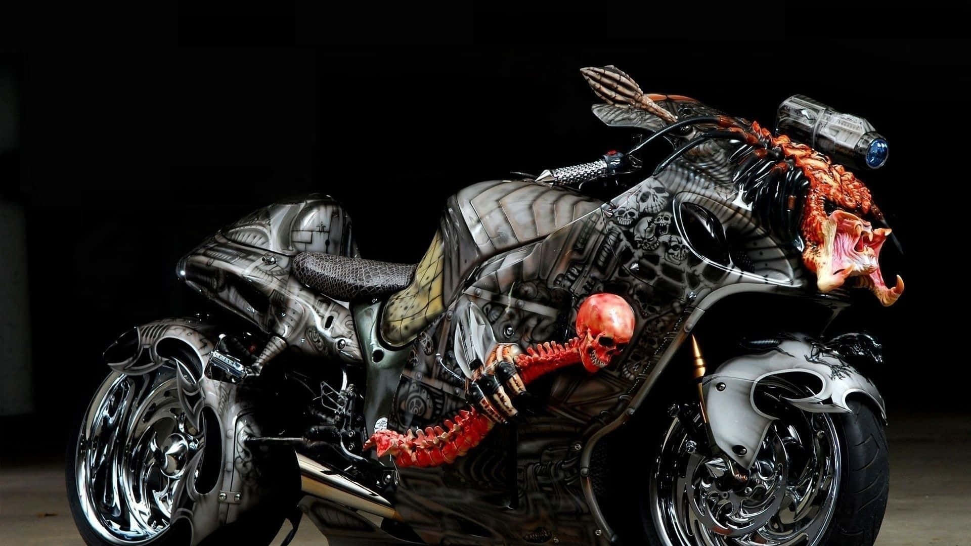 Download A Motorcycle With A Dragon On