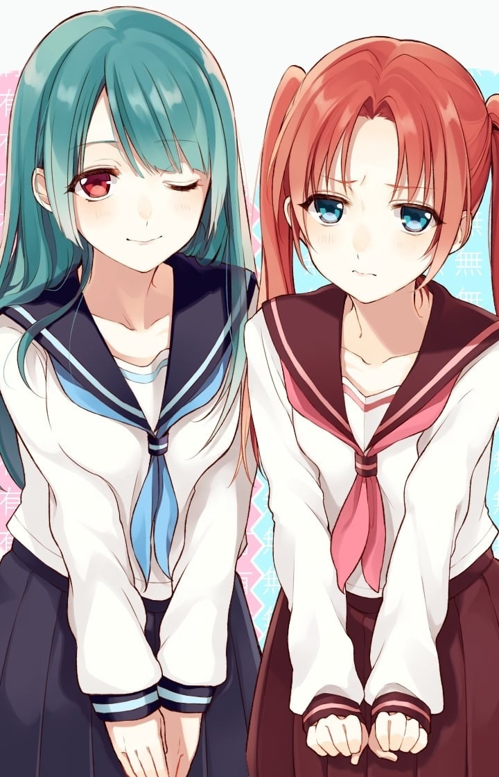 Two Anime Girls Best Friends Wallpapers - Wallpaper Cave