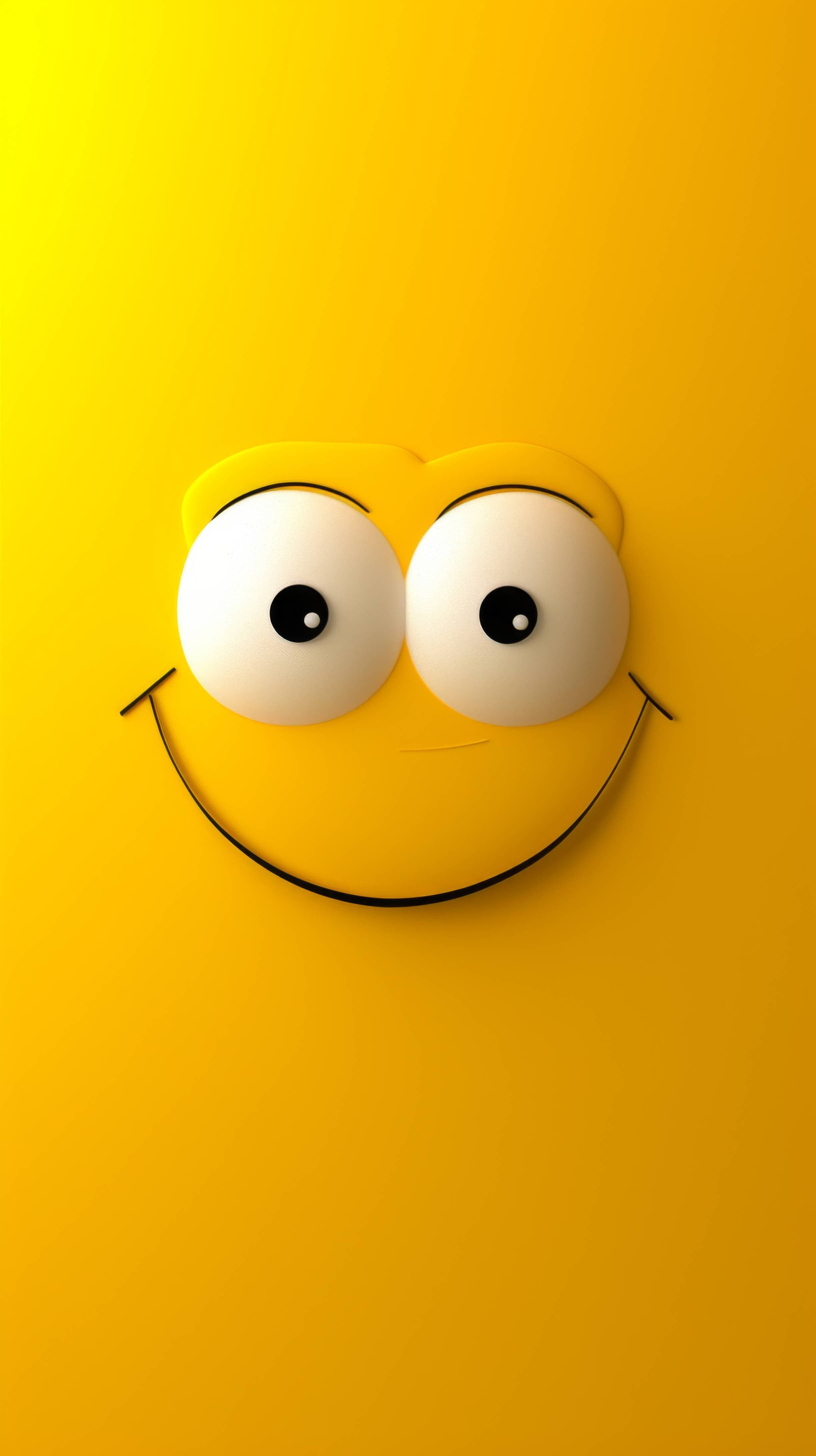 yellow smiley face wallpaper, happy