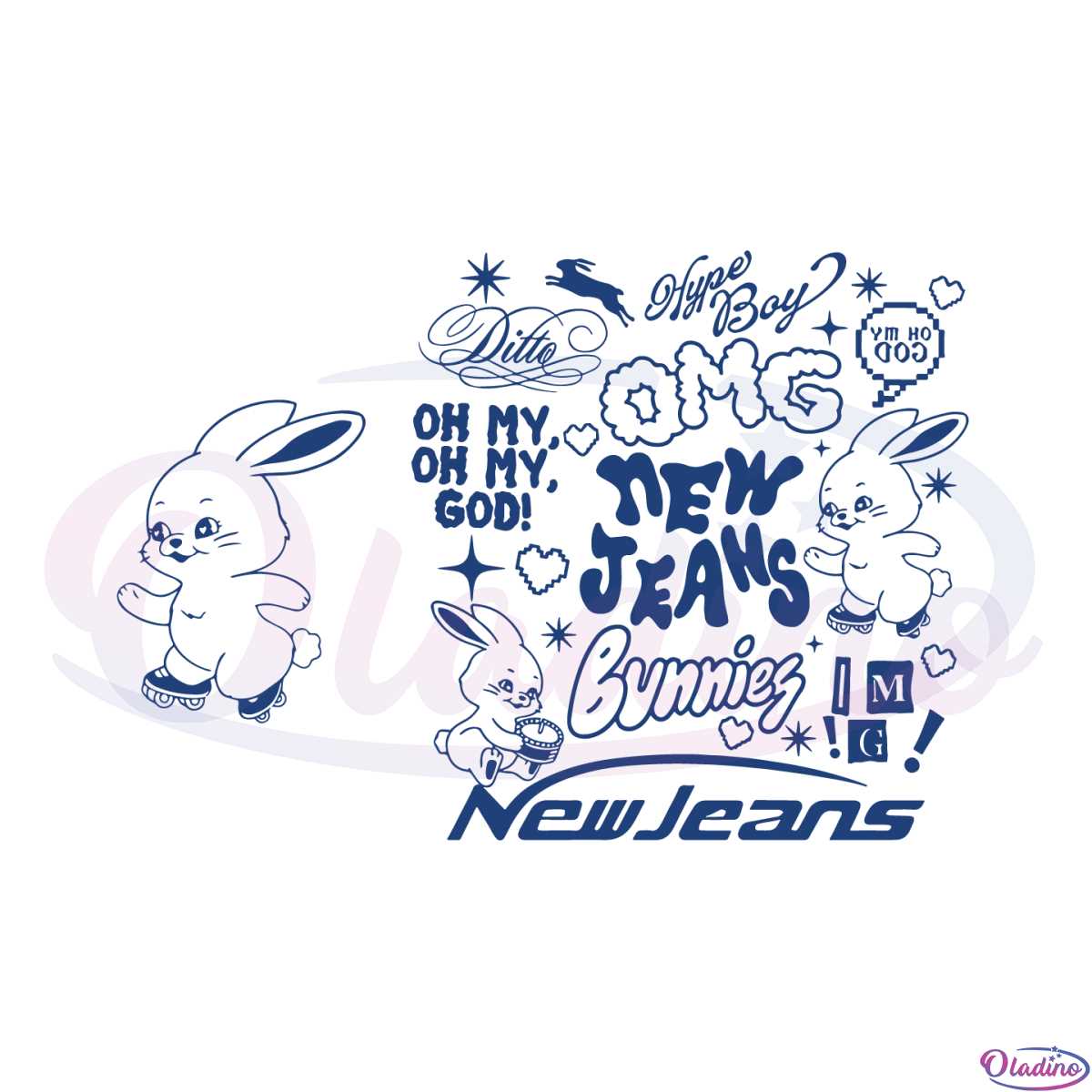 Hype Boy NewJeans Band Tracklist SVG