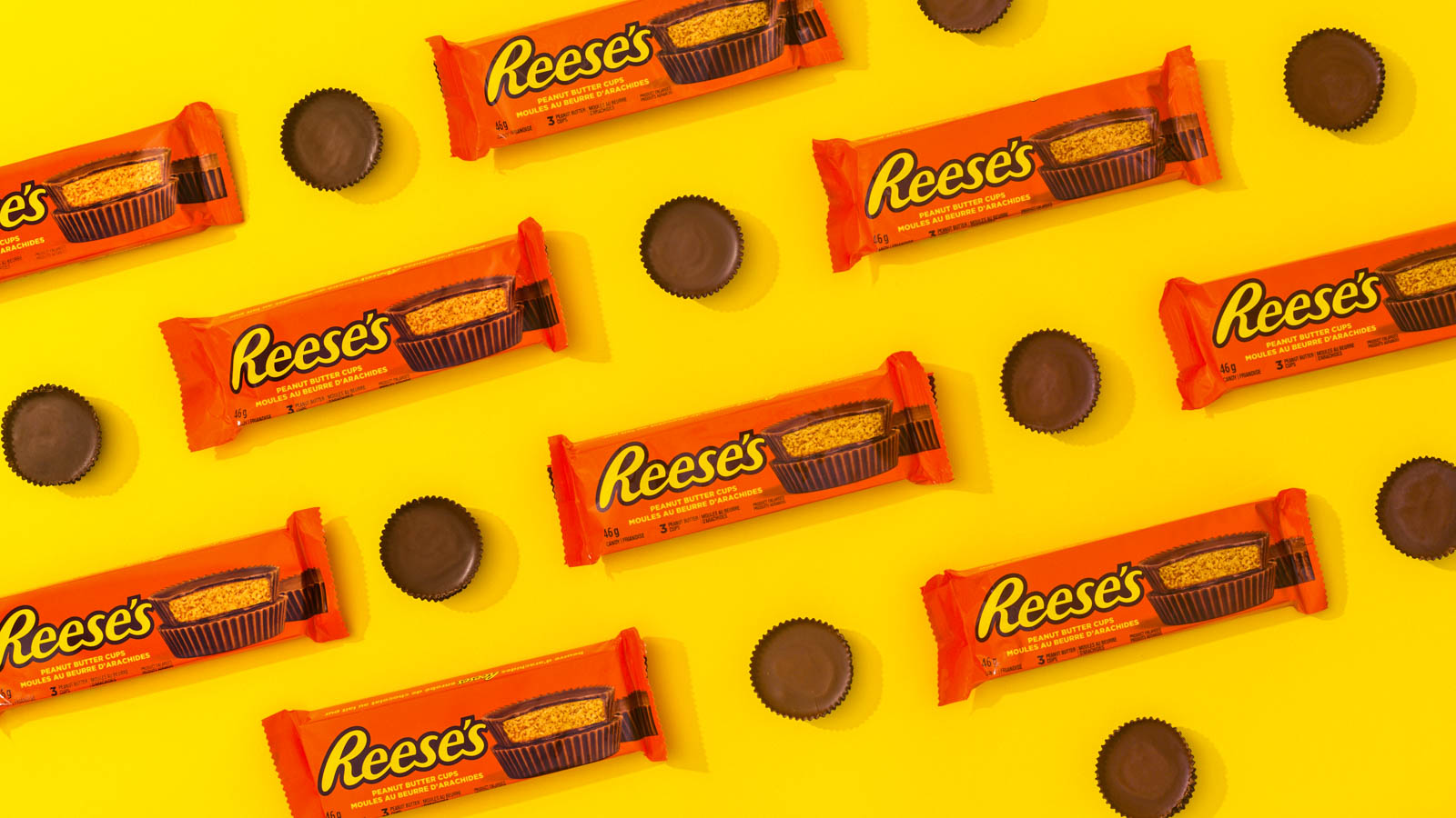 Peanut Butter Cups make up this image