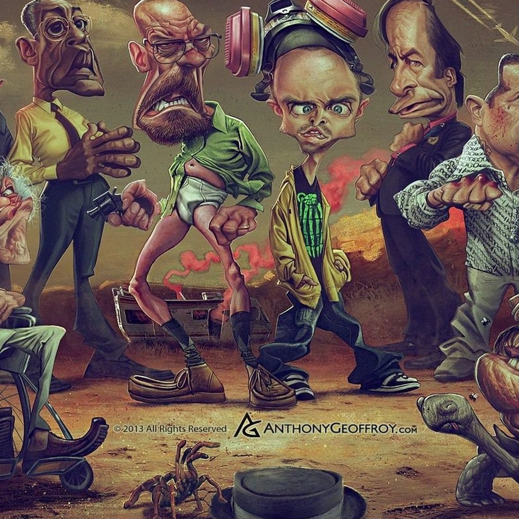 Breaking Bad Guys 1024 x 1024 iPad