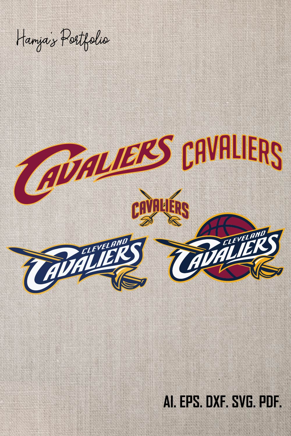 Cleveland Cavaliers Basketball Team Svg