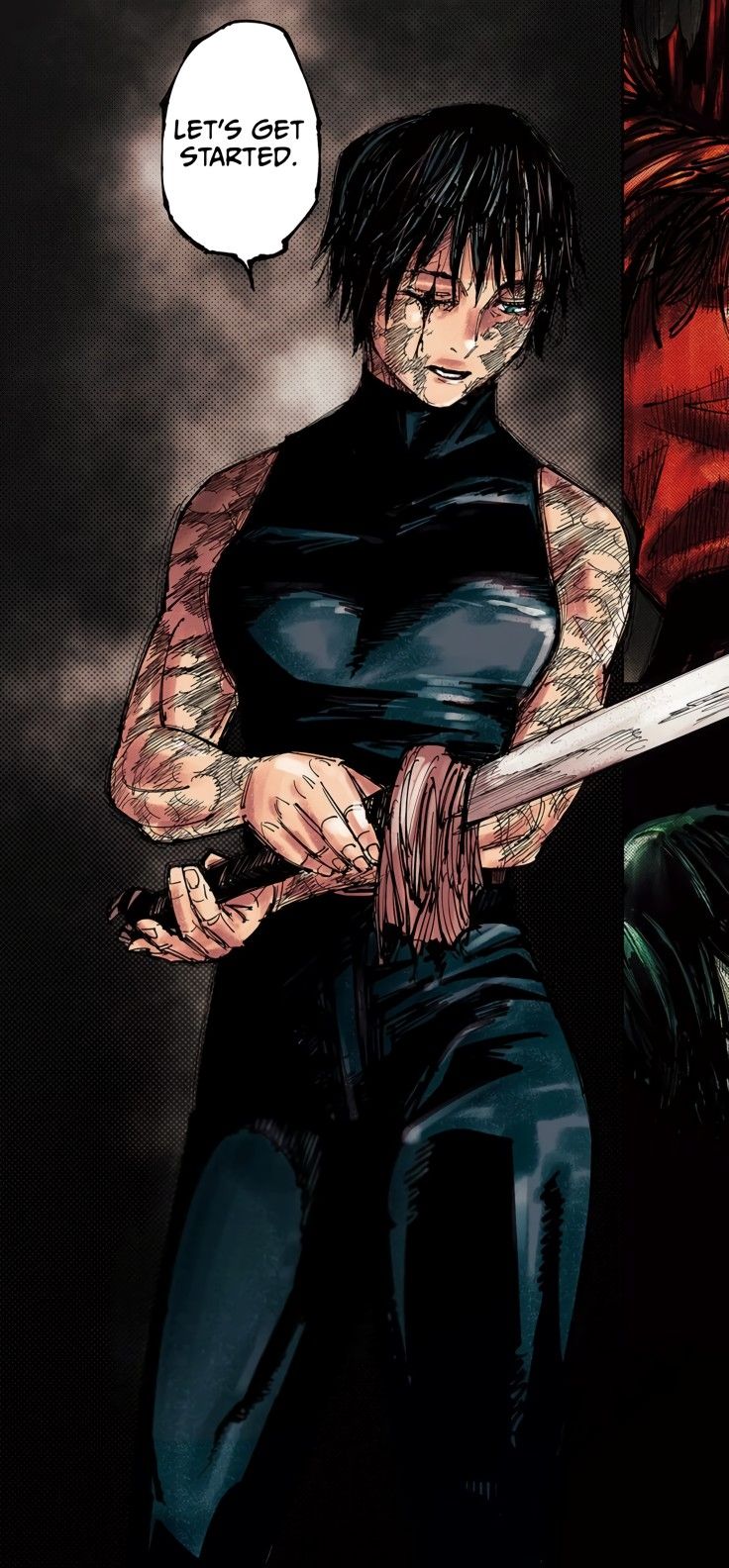 Jujutsu, Manga art, Anime art